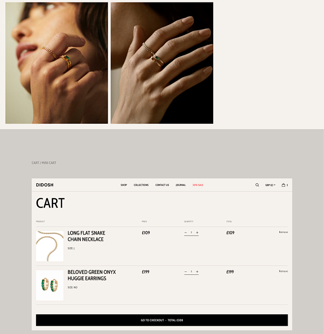 Ecommerce shop cart ...