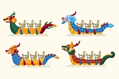 手绘端午龙舟  - 源文件下载【酷图网】端午节,端午节素材,端午节插画,龙舟素材,龙舟,端午节龙舟,龙舟插画,卡通龙舟,传统节日,赛龙舟,船桨,五月初五,龙舟手绘,卡通龙舟素材