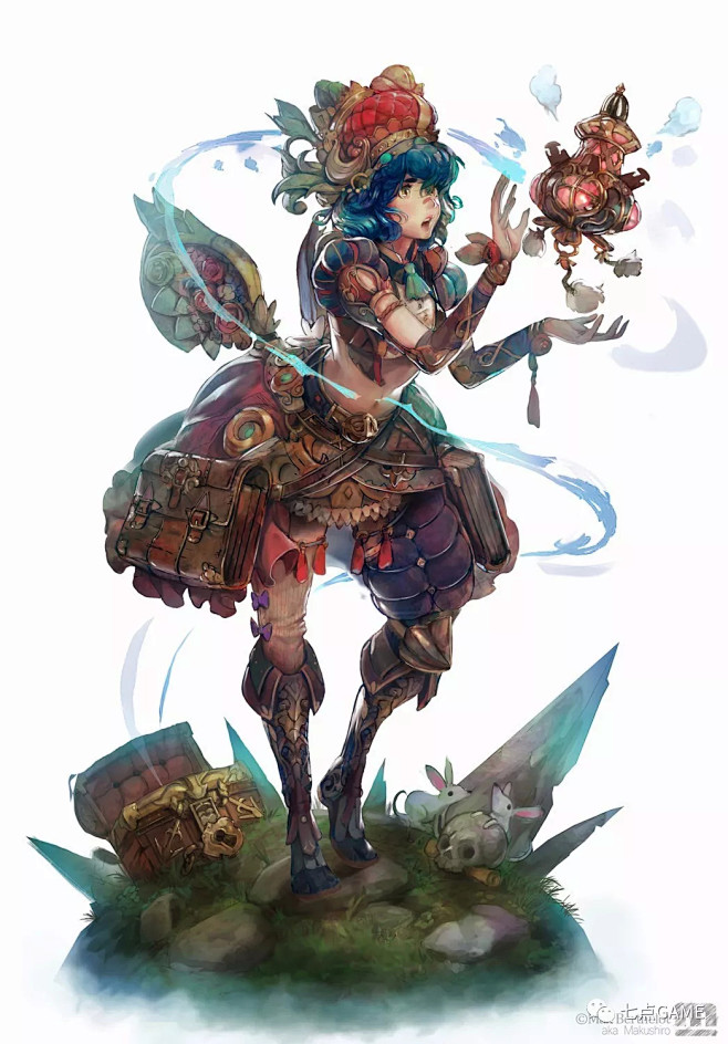 设计丰富精致，这位日本画师的画风太美了-...