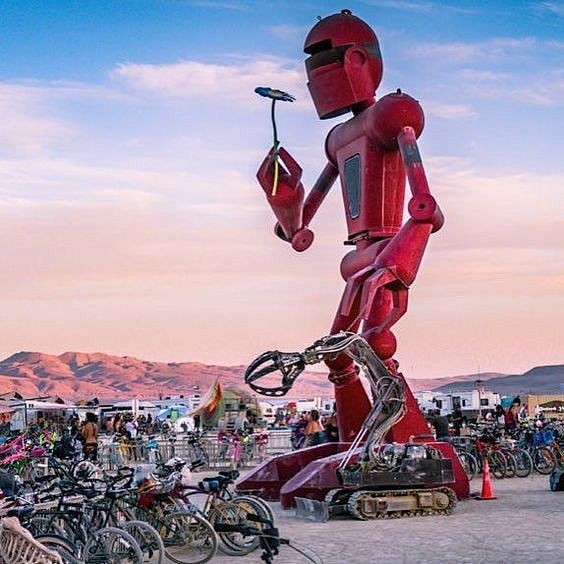 : Burning Man scene ...