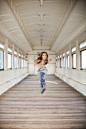 Photograph Happy running girl in an old train by Joanne Leung on 500px #萝莉#