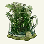 nkim-doodles:  More Terrarium Teapots! -                                         l l s t a r c a s t e r l l