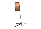 Couture Floor Lamp : Couture Long Floor Lamp features a metal stand in satin bronze or satin nickel with fabric shade in white cotton with oper grey trim or oper grey with white cotton trim. Black fabric cord with on/off switch.

Requires one 60 watt 120 