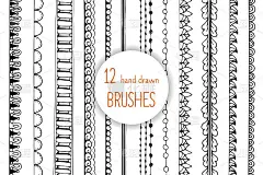 涂鸦风格的画笔为您的创意装饰设计。