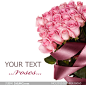 粉色玫瑰花束高清摄影图片 - 大图网设计素材下载