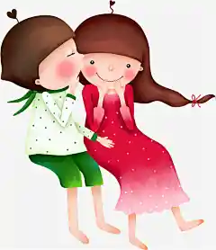 说悄悄话的小女孩动漫人物