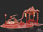 中式龙年新年美陈SU模型下载【ID:1150165779】