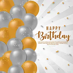 Vector Happy Birthday Background