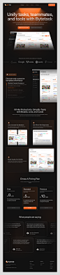 ByteTask - SaaS Landing page by Ismu Adiyat Hidayatulloh for Hatypo Studio on Dribbble