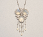 Necklaces & pendants - moonstone and pearl pendant - Inez Stodel