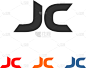 creative letter jc logo icon