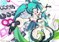 VOCALOID 初音未来 同人图 插画 壁纸 | hatsune miku | 半次元-第一中文COS绘画小说社区