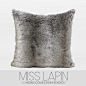 MISS LAPIN/简约现代设计师样板房沙发床头抱枕/渐变灰色毛绒方枕-淘宝网