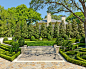 BOXWOOD : This formal residence is located in Highland Park, Texas features intensely manicured gardens, a cobblestone driveway, private motor court and a grand entry gate. 
