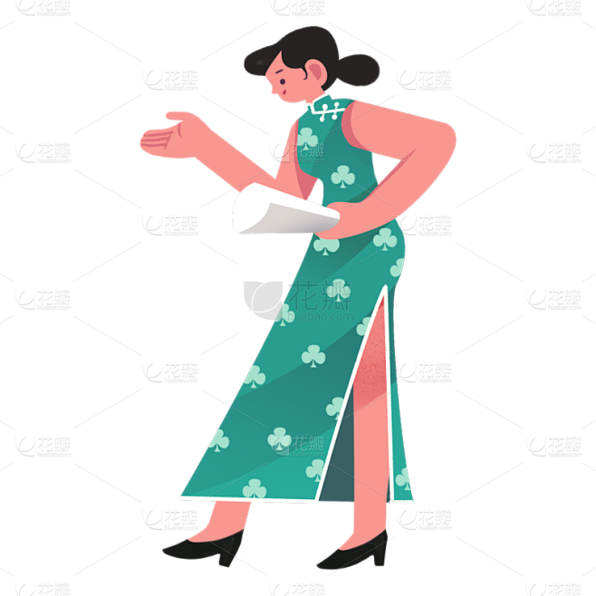 高质量人物插画-演员
