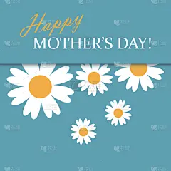 贺卡,快乐,甘菊,简单,环境,模板,自然美,春天,花,问候