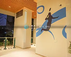 楼盘墙绘壁画 茶山碧桂園 夜景东莞市热血文化传播有限公司 热血文化墙绘壁画