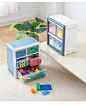 乐高收纳盒神器抽屉式lego积木儿童玩具小人颗粒零件分类整理箱柜-淘宝网