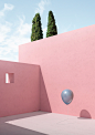 ( N o n ) G r a v i t à : (non) gravitàAmbientazioni architettoniche lineari e semplici, ispirate ad edifici come la “Casa-Studio” di Luis Barragan e la “Muralla Roja” di Ricardo Bofill, fanno da sfondo a momenti di (non) gravità. I colori e le ombre natu