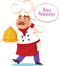 【可下载】卡通厨师餐饮海报背景免扣PNG素材