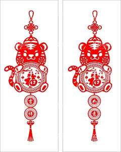 虎年窗花  - 源文件下载【酷图网】剪纸老虎,虎年剪纸,虎年窗花,虎年窗贴,虎年大吉,剪纸,窗花,卡通老虎,笑面虎,虎年剪纸窗花,花,设计,广告设计,卡通设计,CDR,