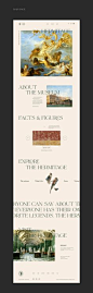 其中包括图片：The Hermitage — website redesign