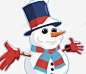 圣诞节雪人 海报设计 缤纷 装饰品 雪人 雪花 元素 免抠png 设计图片 免费下载 页面网页 平面电商 创意素材