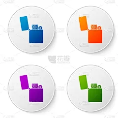 分离着色,彩色图片,打火机,图标,白色背景,一次性物品,热,铬合金,塑胶,易燃品