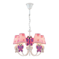Lite Source - 5-LITE CEILING LAMP - BUTTERFLY/FABRIC SHADE, E12 B 40Wx5 - 5-LITE CEILING LAMP - BUTTERFLY/FABRIC SHADE  E12 B 40Wx5
