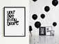 超有型黑白標語海報的居家佈置 | ㄇㄞˋ點子靈感創意誌