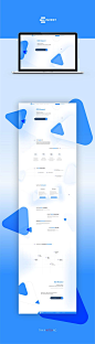 Web redesign project ICO INVEST for management on Behance
