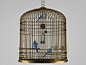 中式鸟笼装饰品素材模型