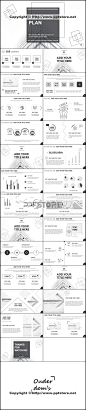 【Normcore】性冷淡简约黑白灰商务多用途模板