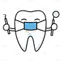 卡通风口腔健康医疗贴纸7
