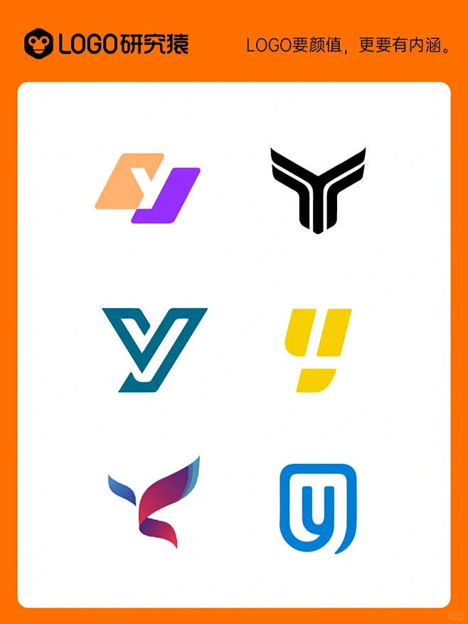logo设计灵感|Y字母LOGO分享|大气简约时尚-花瓣网