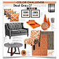 #colorchallenge
#steelgraytangerine
#interiordesign 
#homedecor