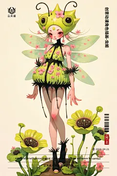 动漫人物创意角色-虫姬 - 小红书