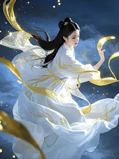 月夜啸声AI试验-古风女