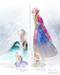 （눈へ눈）采集到Frozen/Jelsa