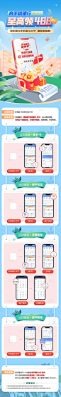 手机银行积分有奖长图海报-源文件分享-ywjfx.cn