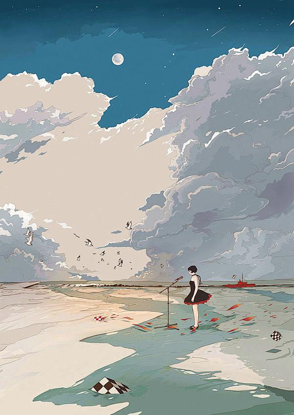 花生 手绘插画欣赏 水彩 日本漫画 日本...
