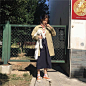 2018秋装新款日系文艺复古学院风大口袋风衣宽松百搭中长款外套女-淘宝网