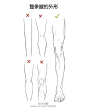 #绘画学习# 关于膝盖的设计绘制学习，需要了解的一些小 tips。6