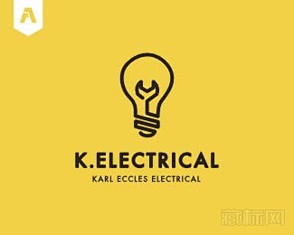 K. Electrical灯泡logo设...