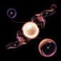 Space  web illustration adobe illustrator dark digital grain ILLUSTRATION  sphere vector Website