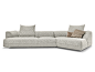 Sectional 3 seater fabric sofa STARMAN | Sectional sofa by Arketipo