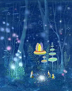 关于爱与生活的童趣风格唯美插画图片 #壁纸# #背景图#