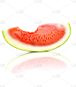 瓜,watermelon crimson sweet,果肉,咬一口,垂直画幅,水,水果,西瓜,白色背景,果汁