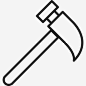 锤子有点轮廓侧视图工具和用具自己动手 https://88ICON.com 锤子有点轮廓侧视图 工具和用具 自己动手