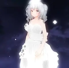 【纯洁的少女】婚纱特辑 : “婚纱”是新娘的象征。很多人都曾憧憬那洁白无瑕的婚纱吧。现在，说到婚纱通常想到的都是白色。但是这个白色婚纱这个印象真正人心，则是在1840年英国的维多利亚女王身穿纯白的婚纱举办婚礼之后。从此，纯白色的婚纱不仅成为了英国国内新娘们憧憬的礼服，欧洲和亚洲地区的新娘们也都非常憧憬。
这次就为大家送上角色们身穿洁白美丽的婚纱的插画作品特辑。